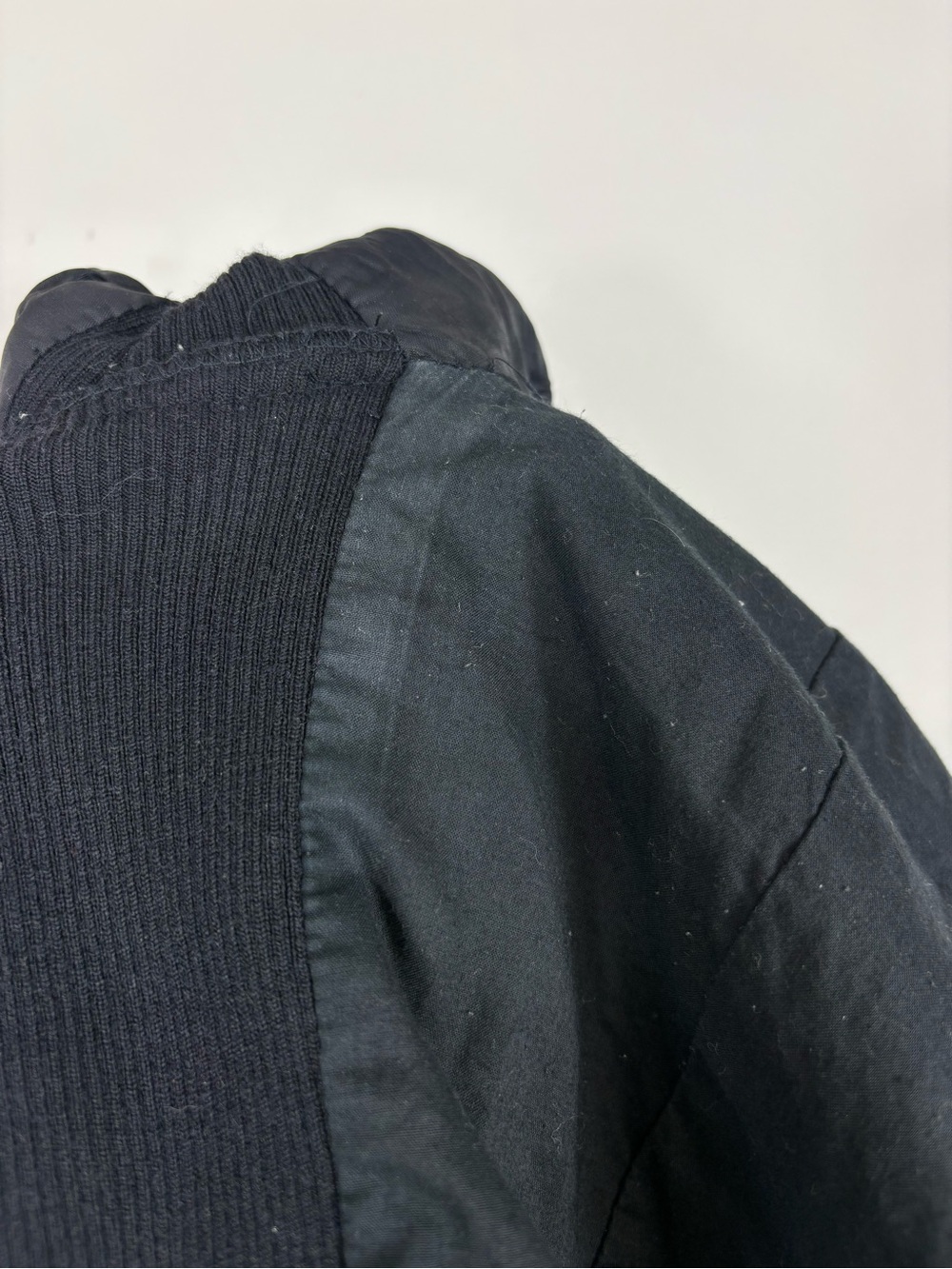 Vince Black Leather Scuba Jacket Sz L - Picture 14 of 14